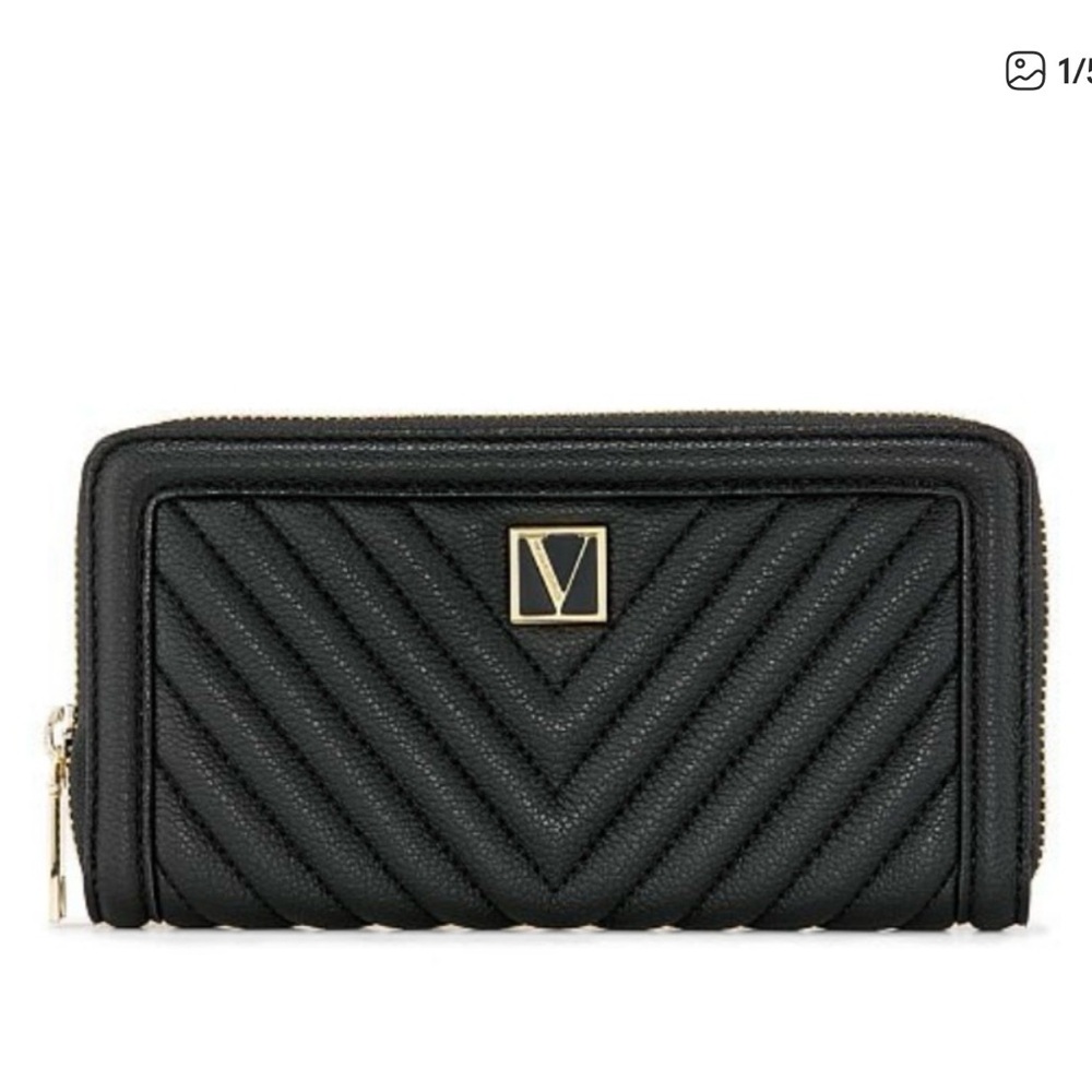 Victoria’s Secret Camera Crossbody Bag & Continental Wallet Black Logo VS - Picture 7 of 11